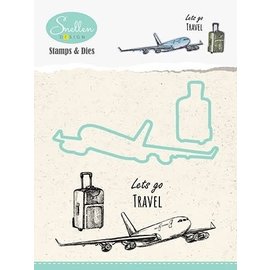 Holiday diecut & Clearstamp set "Plane"