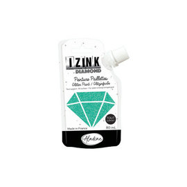 IZINK Diamond glitterverf/pasta - 80ml, Turquoise