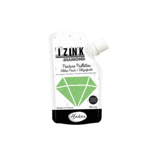 IZINK Diamond glitterverf/pasta - 80ml, Lichtgroen