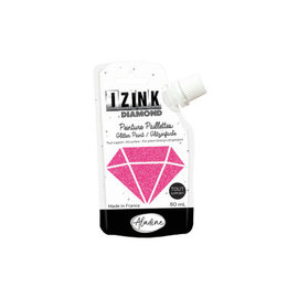 IZINK Diamond glitterverf/pasta - 80ml, Fuchsia