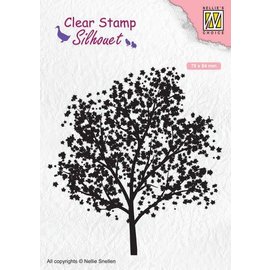 Nellie's Choice clearstamp - silhouette boom