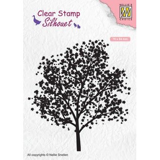 Nellie's Choice clearstamp - silhouette boom
