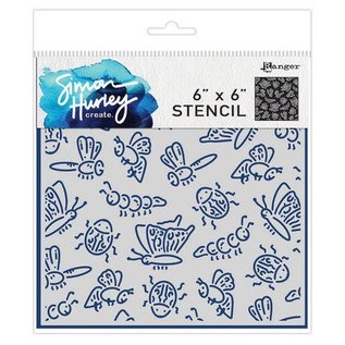 Ranger SH Stencil 6"x6" Cordial Critters