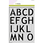 Stencil - Alfabet basic 2xA4 H:57mm