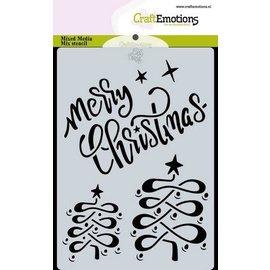 CraftEmotions mask stencil Christmas - Merry Christmas A6