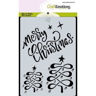 CraftEmotions mask stencil Christmas - Merry Christmas A6