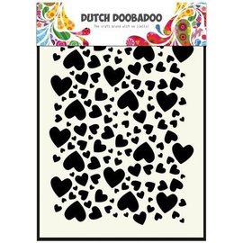 Dutch Doobadoo Dutch Mask Art stencil hartjes  A5