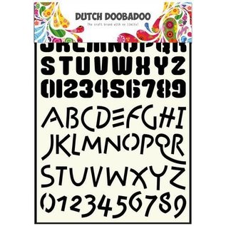 Dutch Doobadoo Dutch Stencil Art Alphabet 4 A4