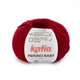 Katia MERINO BABY 50 Wijnrood bad 17780