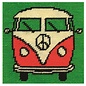 Starter kit, kruisjessteek, 15x15cm, Campervan