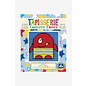 Starter kit, Kruisjessteek, Monstertje, Stripe, 15x15cm