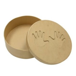 Ecochape ronde doos met handen 15x5cm