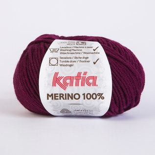 MERINO 100% 25 Bordeauxrood bad 88033