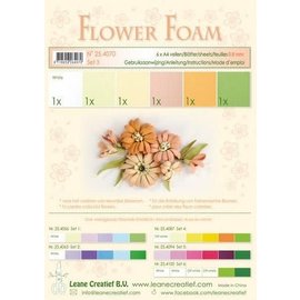 Flower Foam assort. 3, 6 vel A4 zalm 0.8mm