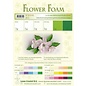 Flower Foam assort. 6, 6 vel A4 wit groen  0.8mm