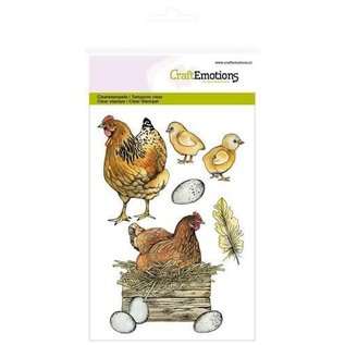 Clearstamps A6 - Chicken with Chicks