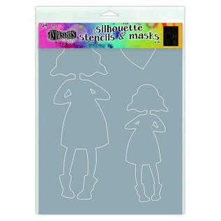 Ranger Dylusions Stencils - Silhouettes Martha