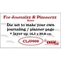 Crealies Journalzz & PI stanzen Journaling/planner pagina + extra laag