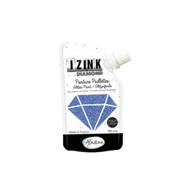 IZINK Diamond glitterverf/pasta - 80ml, Blauw