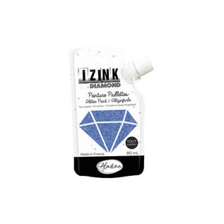 IZINK Diamond glitterverf/pasta - 80ml, Blauw