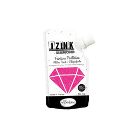 IZINK Diamond glitterverf/pasta - 80ml, Hardroze