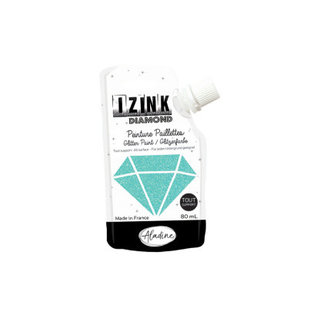 IZINK Diamond glitterverf/pasta - 80ml, Hemelsblauw