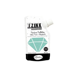 IZINK Diamond glitterverf/pasta - 80ml, Lichtgroen