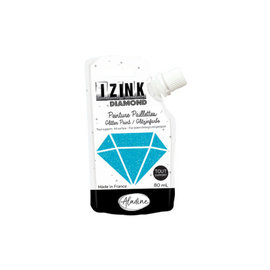 IZINK Diamond glitterverf/pasta - 80ml, Oceaanblauw