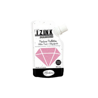 IZINK Diamond glitterverf/pasta - 80ml, Pastelroze