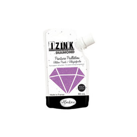 IZINK Diamond glitterverf/pasta - 80ml, Roze