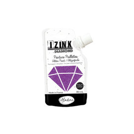 IZINK Diamond glitterverf/pasta - 80ml, Violet