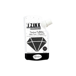 IZINK Diamond glitterverf/pasta - 80ml, Zwart