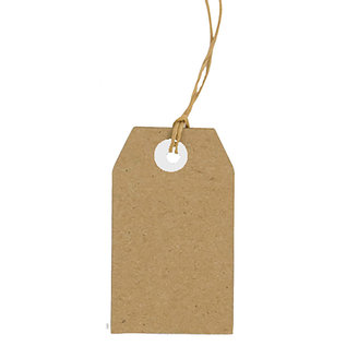 Kraft tags 30x50mm, 25st.