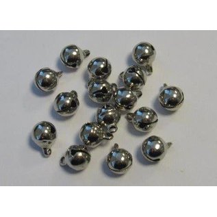 Sieraden belletjes zilver 8 mm 16 ST