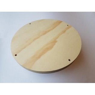 Wood - Macramé - plank rond 25cm