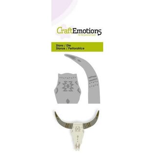 CraftEmotions Die - skull Mexican style -  stier