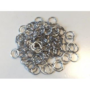 Key Rings 15mm platinum 10 ST