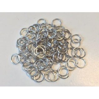 Key Rings 18mm platinum 9 ST