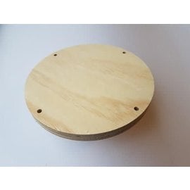 Wood - Macramé - plank rond 20cm