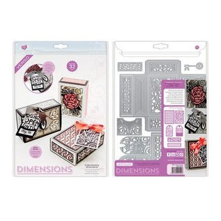 Tonic Studios Die Dimensions a little something gift box die set