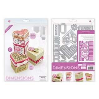 Tonic Studios Die Dimensions Diamond Cut Heart box die set