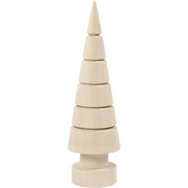 Kerstboom h:12,5cm, d:3,7cm