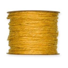 Jute koord 2mm, 50m geel