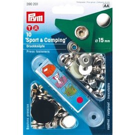 prym VERNIETBARE DRUKKN. SPORT 15mm ZILVER