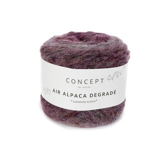 Air alpaca degrade 50g 61 paars bad 19037