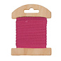 Katoenen lint 1cm 3m fuchsia