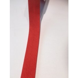 JERSEY BIAIS band 2cm breed 60° wasbaar rood per meter