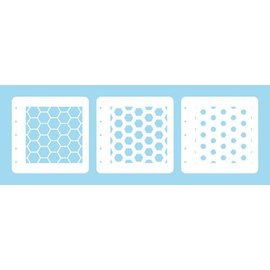 Nellie's Layered Combi Stencil set - Honeycomb