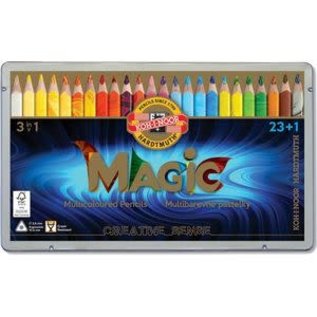 Magic multicoloured pencils, Progresso, 3 in 1, 24 delig