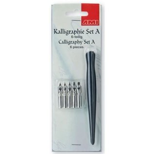 Calligraphy set A, 6 delig